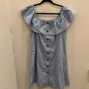 SHEIN light blue off shoulder dress 2XL nwot